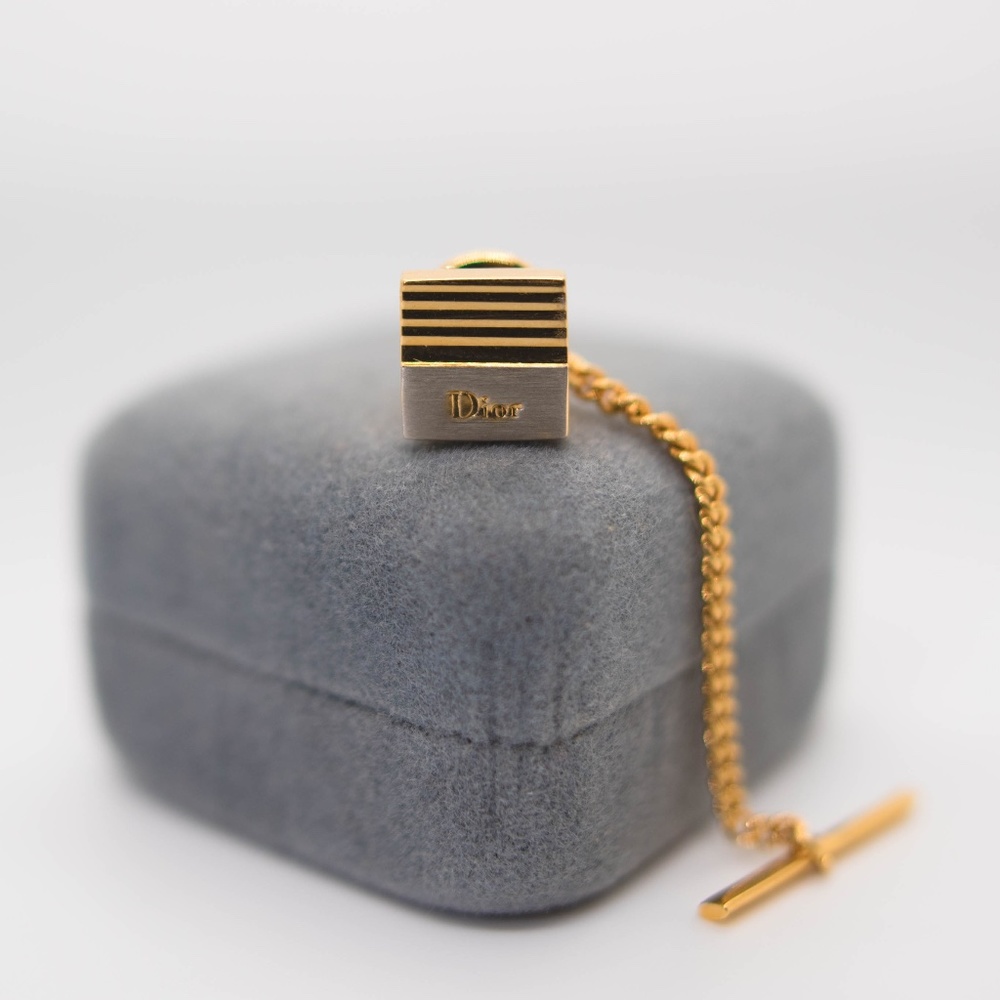 Designer Dior Lapel - Gold + Brushed Silver